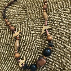 Wooden Safari necklace